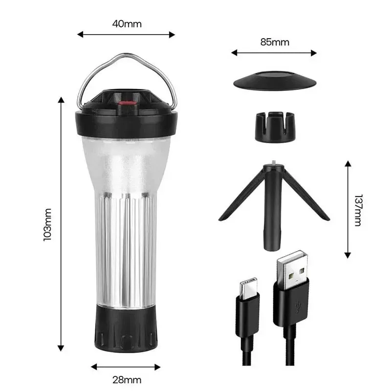 BATOT 3000mAh Outdoor Camping Lantern 5 Lighting Modes Led Flashlights Emergency Lamp goal zero Flat Replacement Lamp New