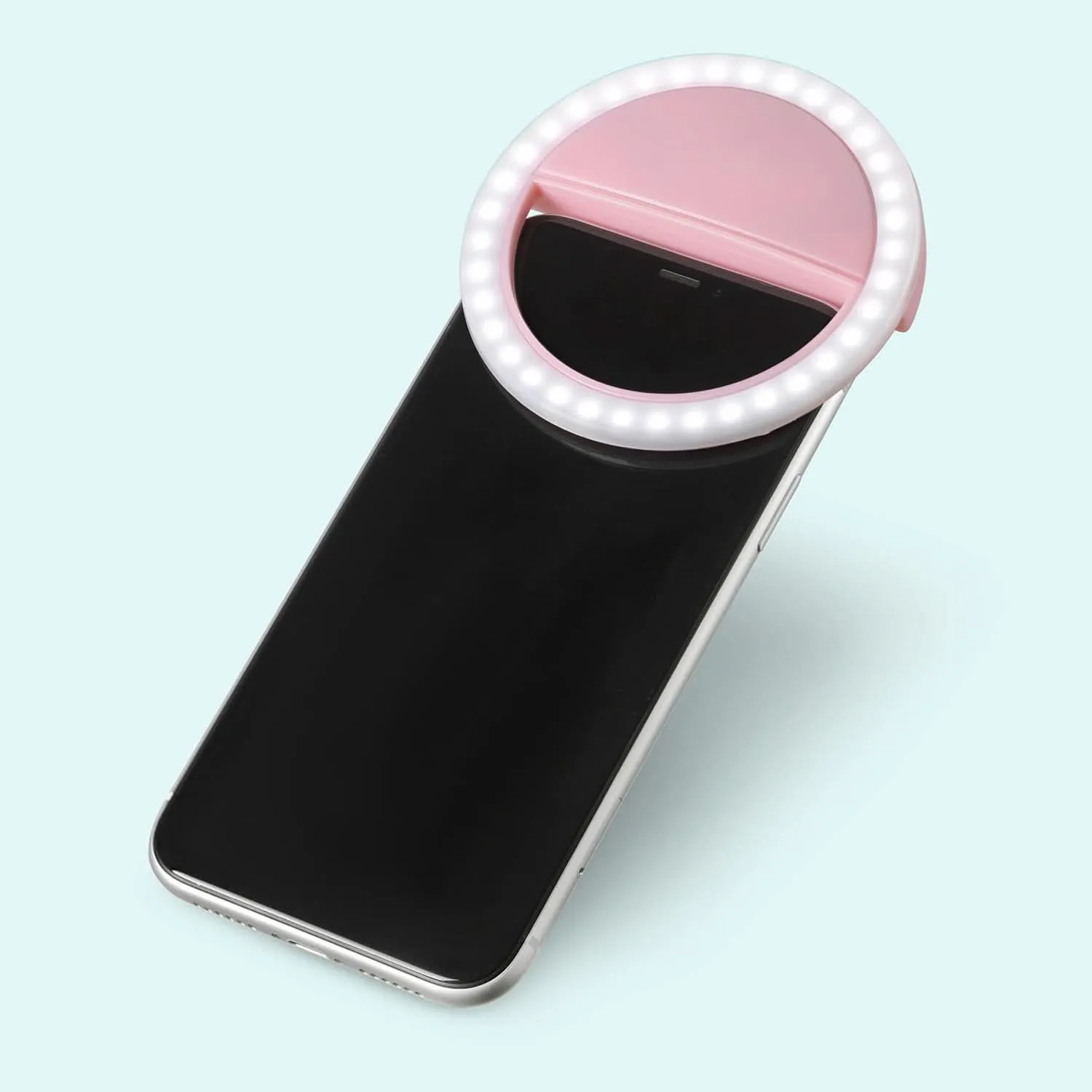 Battery Selfie Ring Light for Phone – 3 Brightness Levels