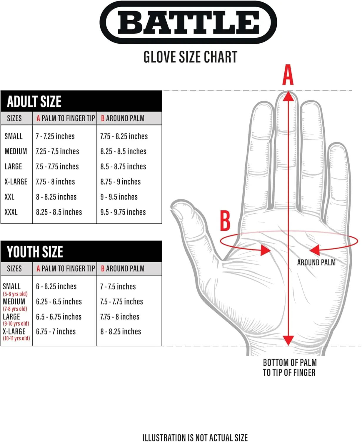 Battle Sports Triple Threat Wide Receiver Football Gloves, Ultra Stick Adult & Youth Gloves