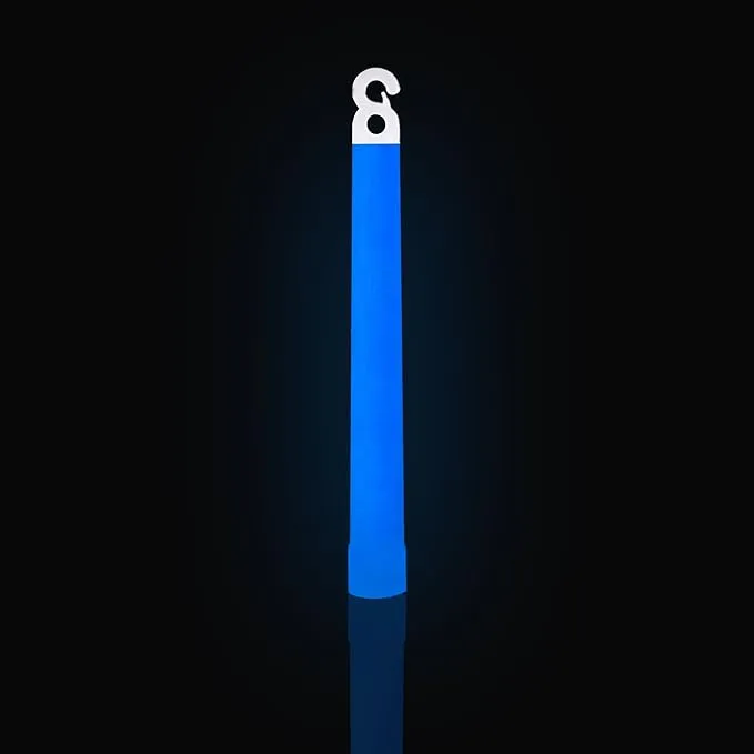 Be Ready 12 Pack Blue Chemical Light Industrial Glow Sticks - Blue
