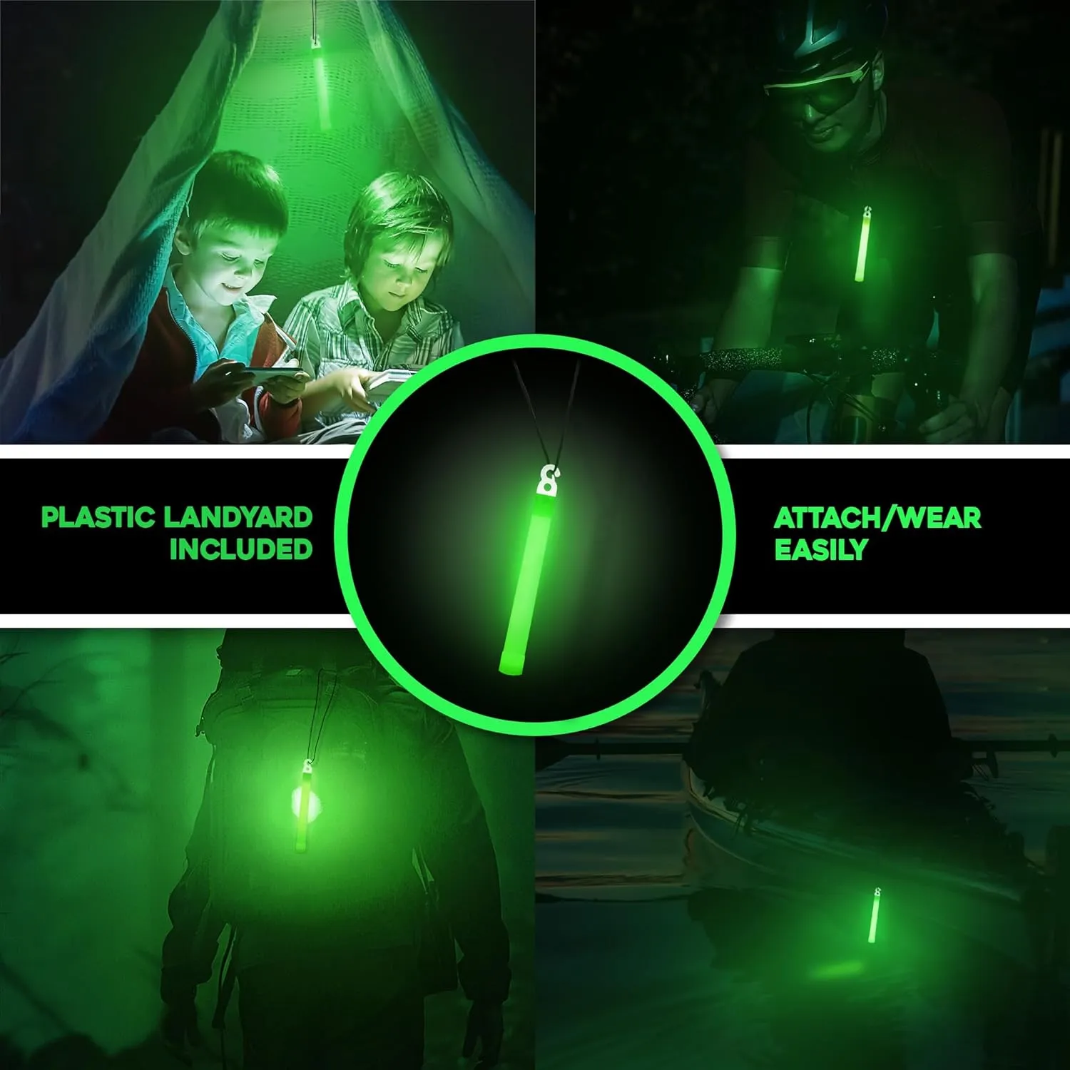 Be Ready - Industrial 12 Hour Illumination Emergency Safety Chemical Light Glow Sticks 24 Pack