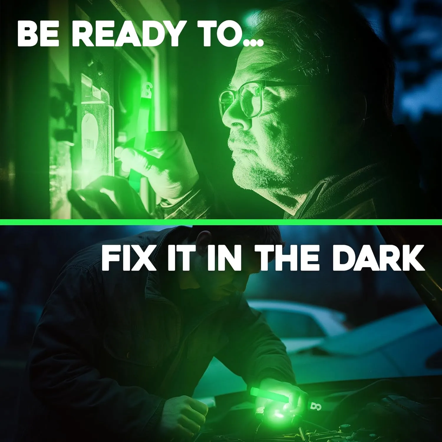 Be Ready - Industrial 12 Hour Illumination Emergency Safety Chemical Light Glow Sticks 24 Pack