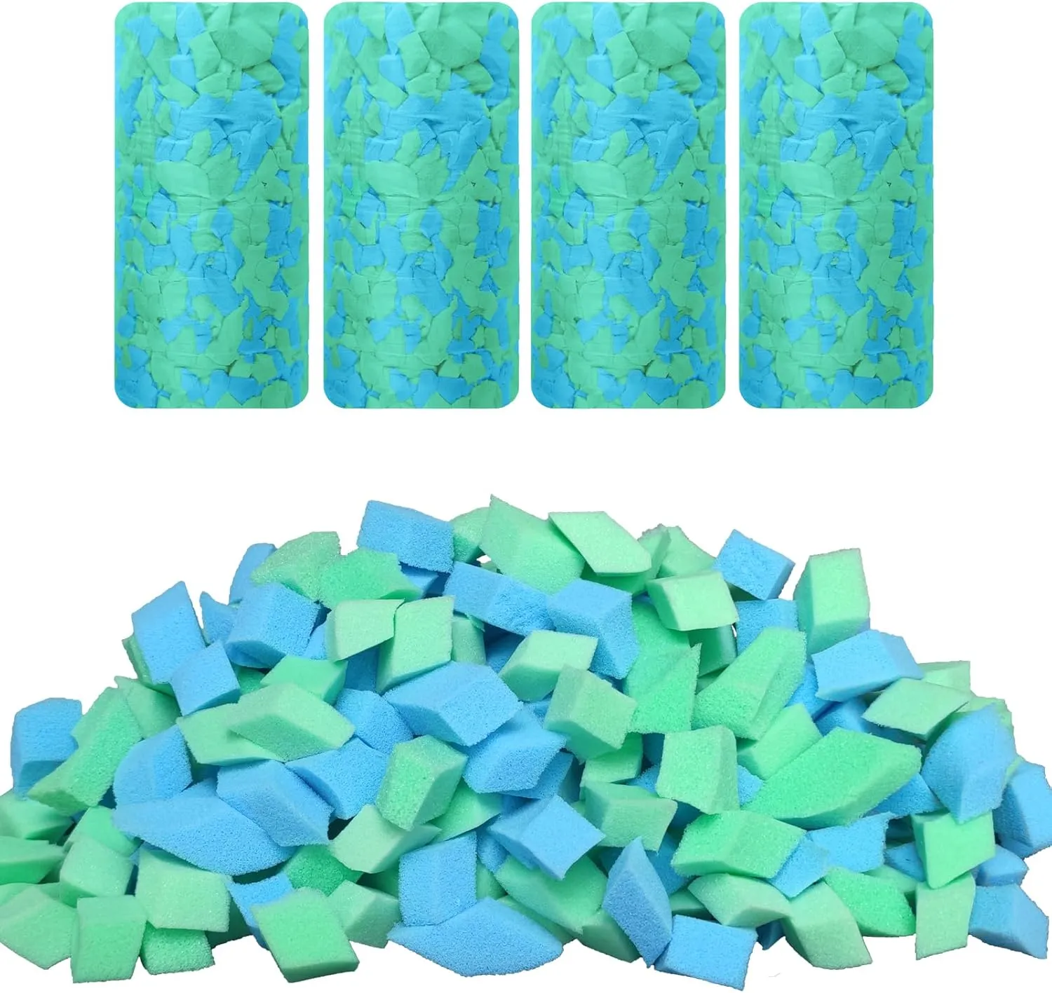 Bean Bag Filler, 20 Pounds Comfortable and Soft Shredded Memory Foam Filling Without Gel, Premium Random Colors BeanBag Stuffing for Various Pillows/Punching Bag/Couch Cushions/Pouf/Dog Bed