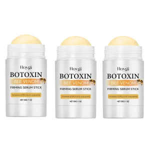 Bee Venom & Niacinamide Firming Serum Stick - Skin Tightening Facial & Neck Cream for Hydration, Elasticity Boost - Portable Moisturizing Skincare Stick, 1oz (3 Pack)