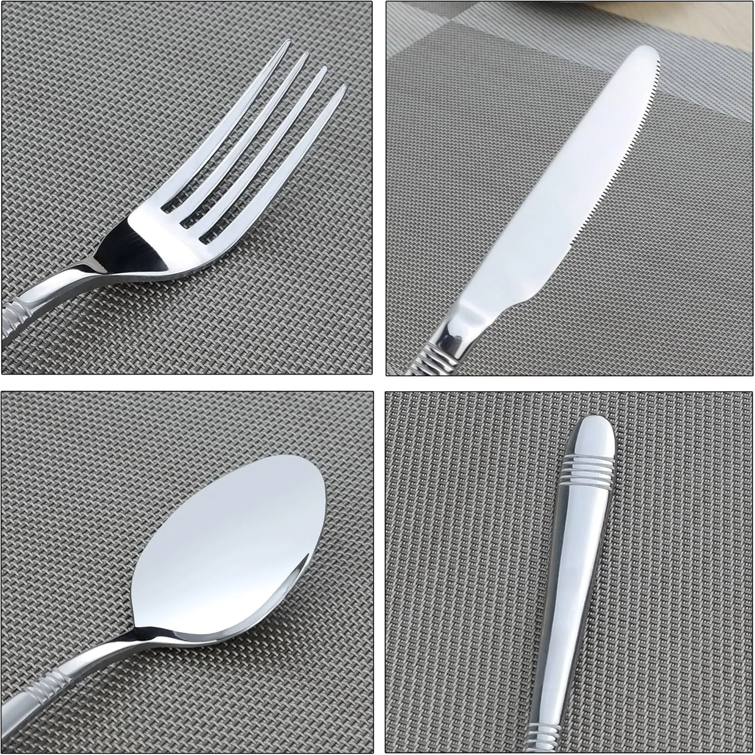 Begale 80-piece Flatware Set, Stainless Steel, Service for 16