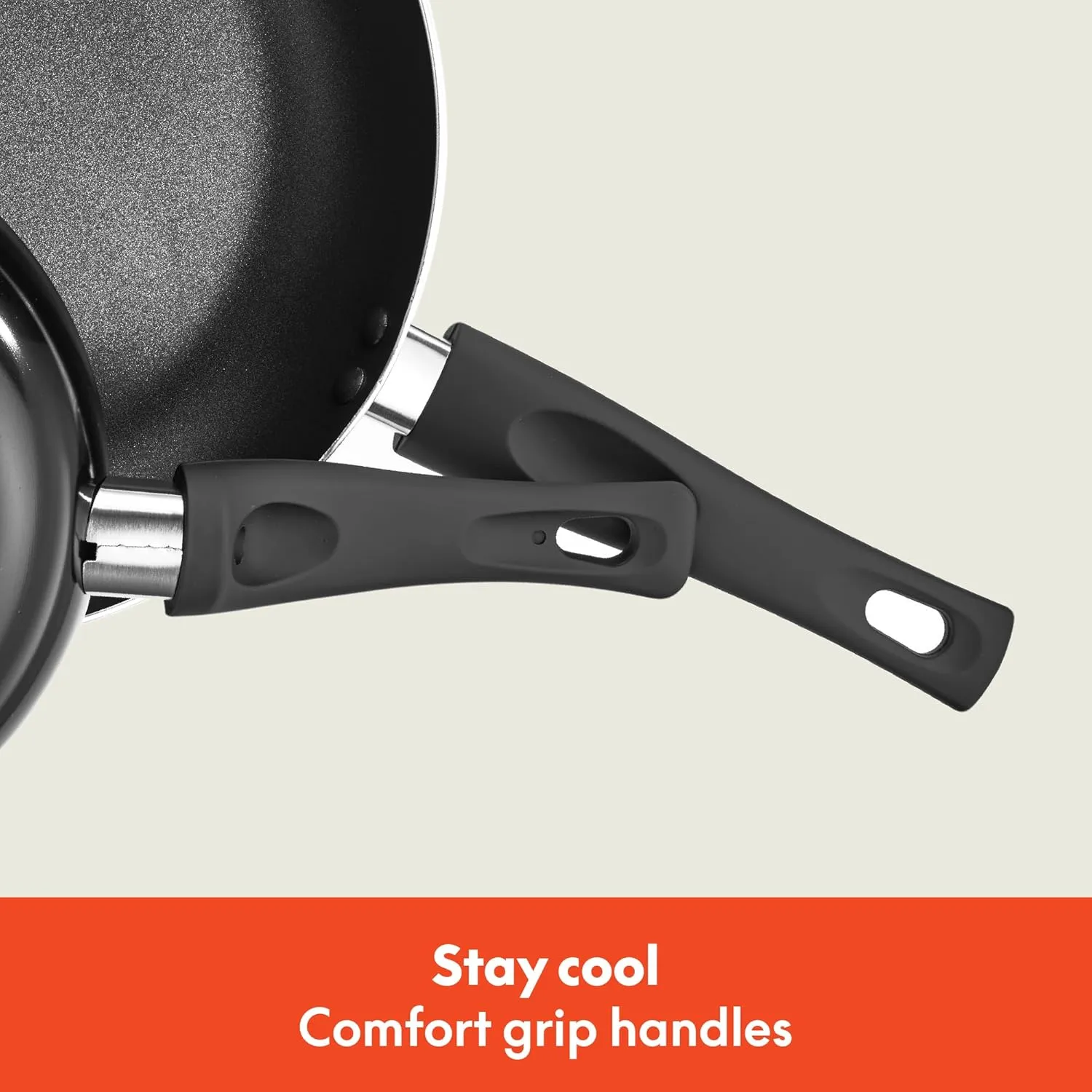 bella Cookware Set, 12 Piece Pots and Pans with Utensils, Nonstick PFOA Free Scratch Resistant Cooking Surface Compatible with All Stoves, Nylon and Aluminum, Black