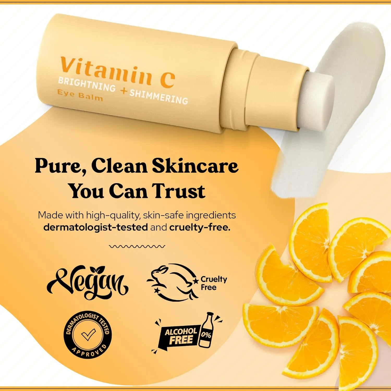 BellaBLISS Vitamin C Eye Balm Stick – Lightweight Under Eye Cream for Puffiness, Dark Circles & Wrinkles – Made in Korea – 0.35 oz / 10 g – Pack of 1