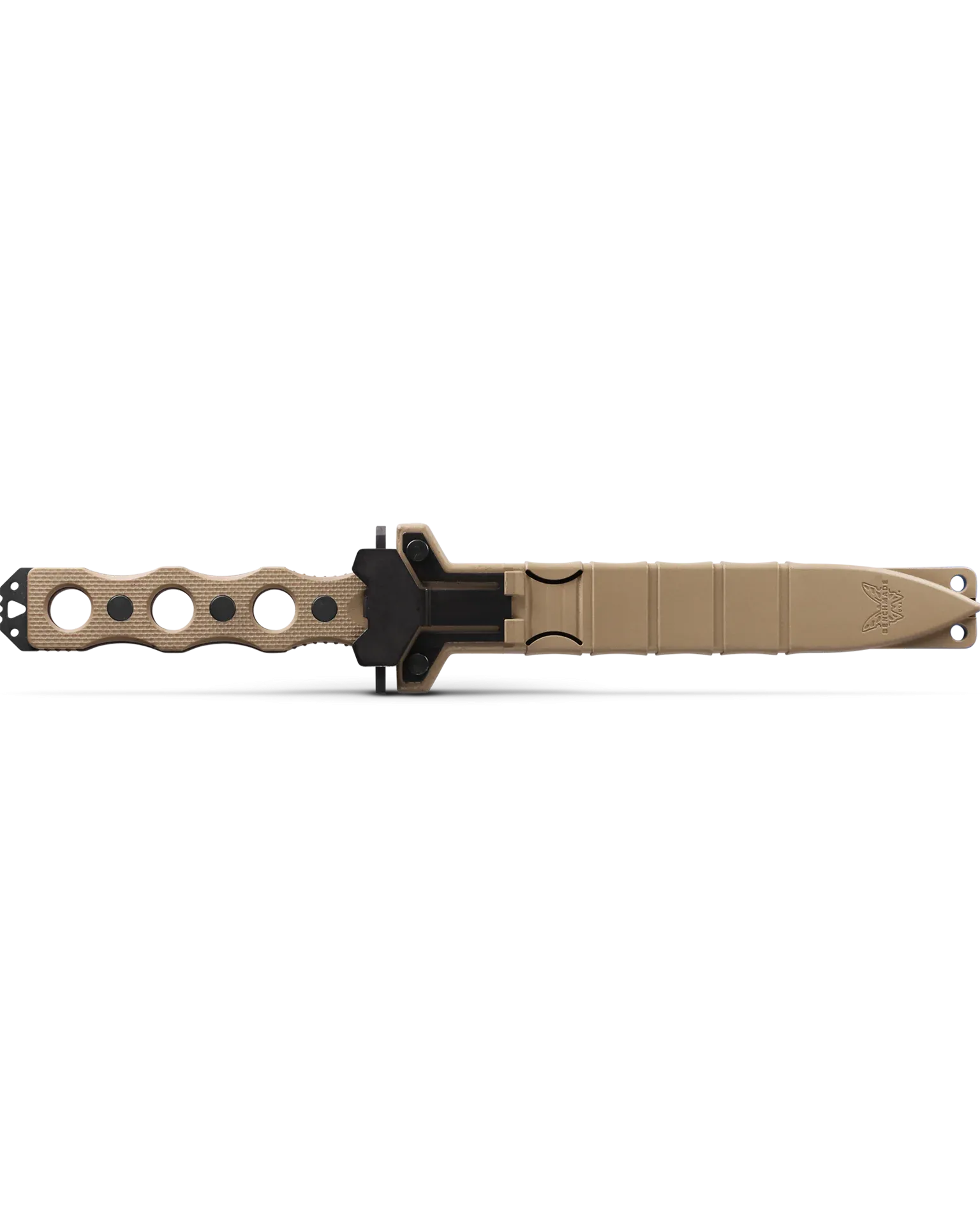 Benchmade 185SBK-1 Fixed Blade Serrated Edge G-10 Desert Tan 7.11" Knife