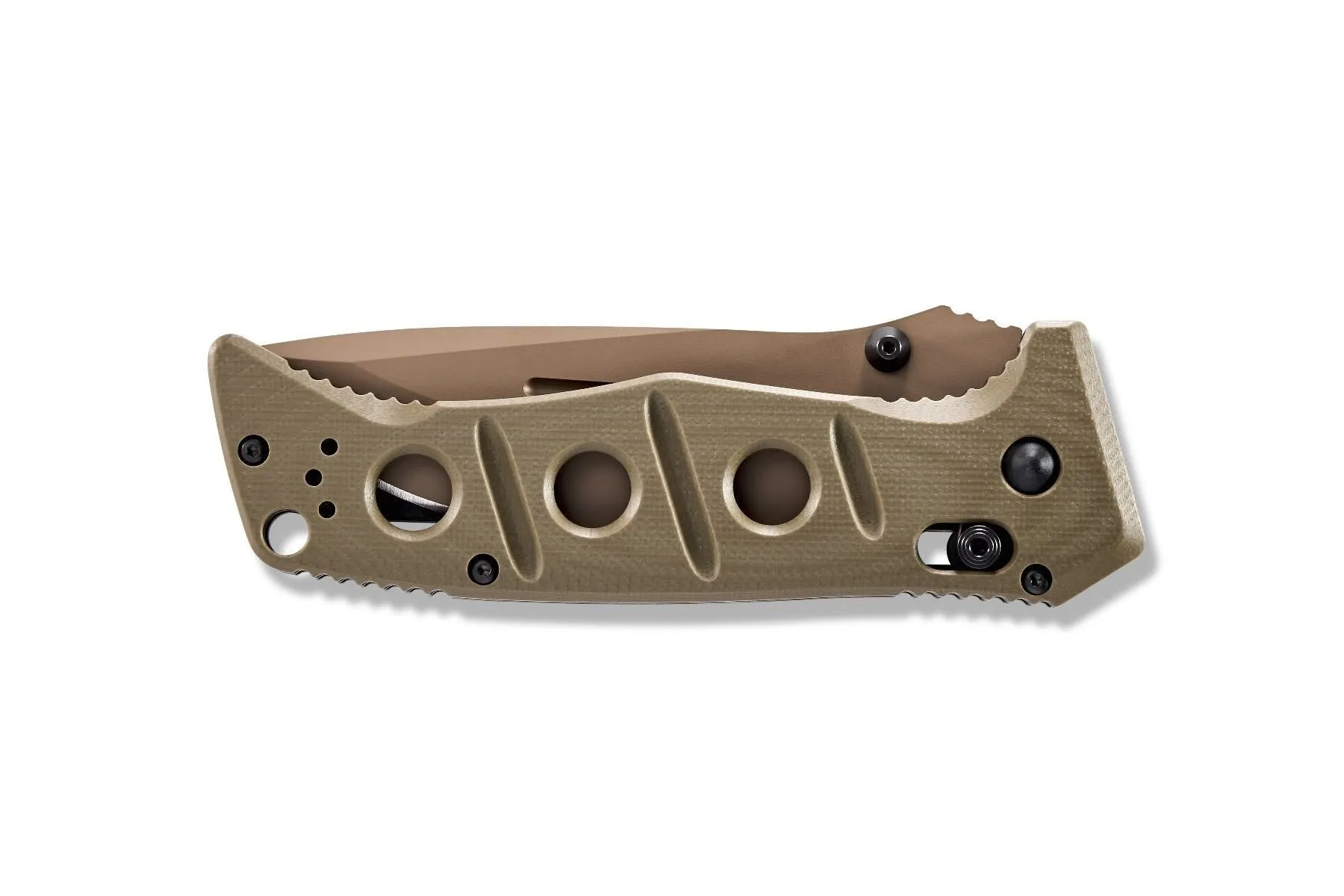 Benchmade 275FE-2 Adamas Flat Earth Plain Drop Point Folding Knife