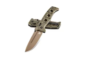 Benchmade 275FE-2 Adamas Flat Earth Plain Drop Point Folding Knife