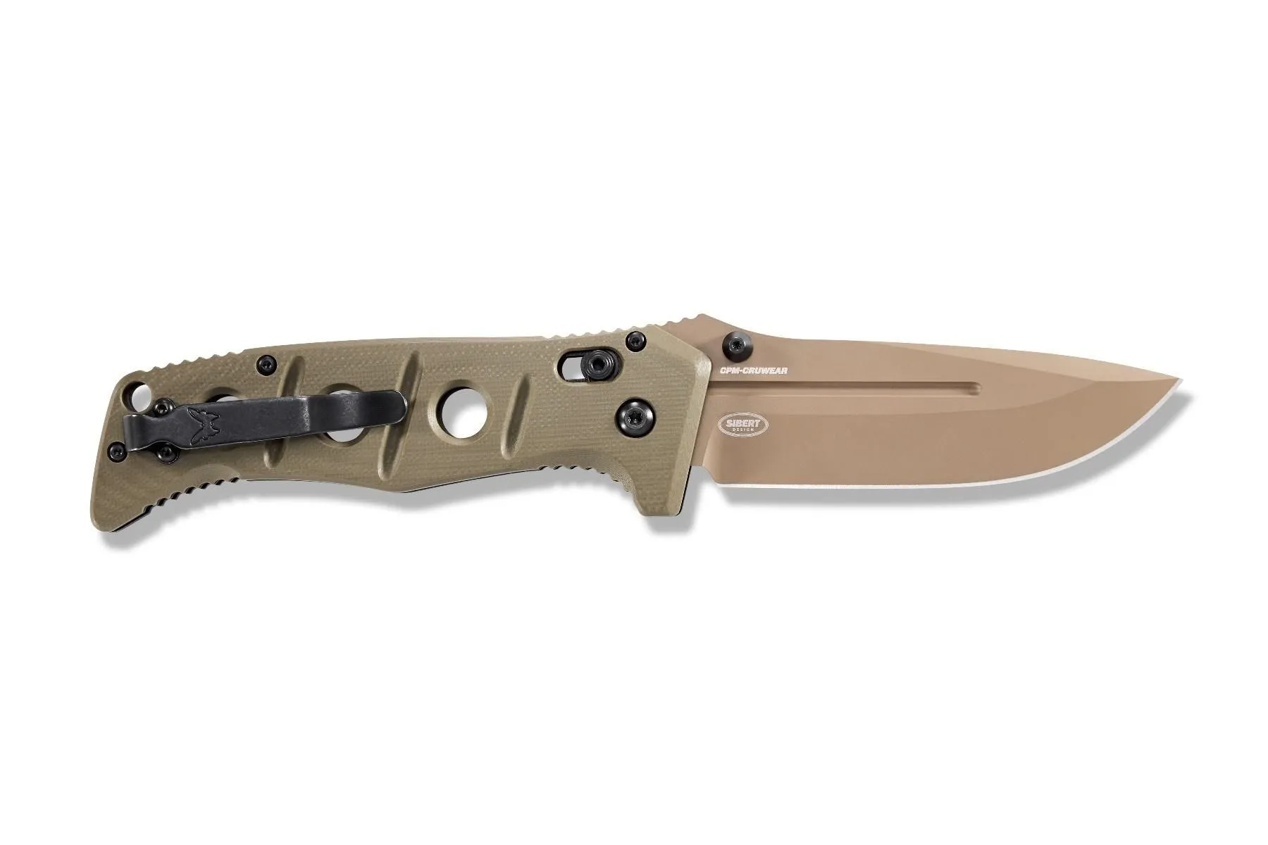 Benchmade 275FE-2 Adamas Flat Earth Plain Drop Point Folding Knife