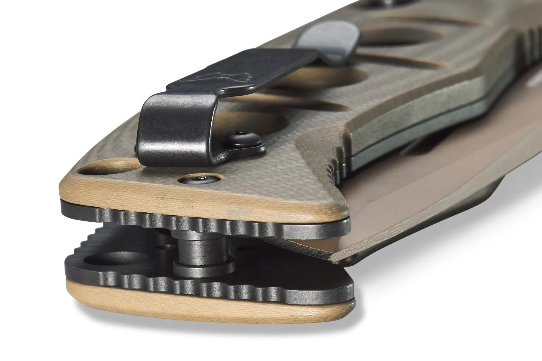 Benchmade 275FE-2 Adamas Flat Earth Plain Drop Point Folding Knife