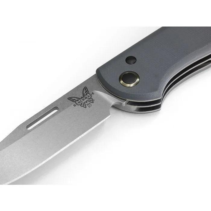 Benchmade 317 Weekender S30V Gray G10 Plain Edge 2.97/1.97" Folding Knife
