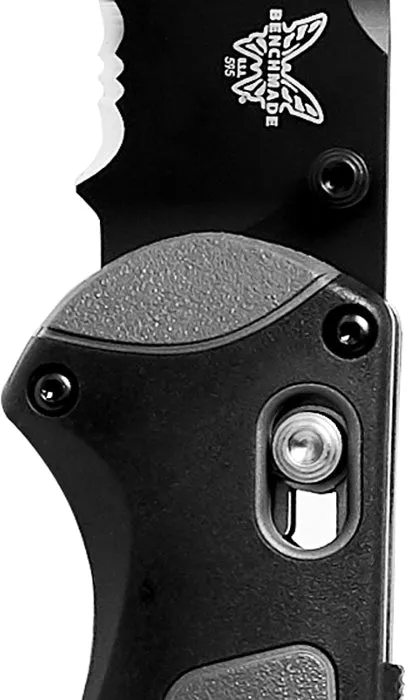 Benchmade Mini Boost 595SBK Serrated Drop-Point Coated Finish Knife