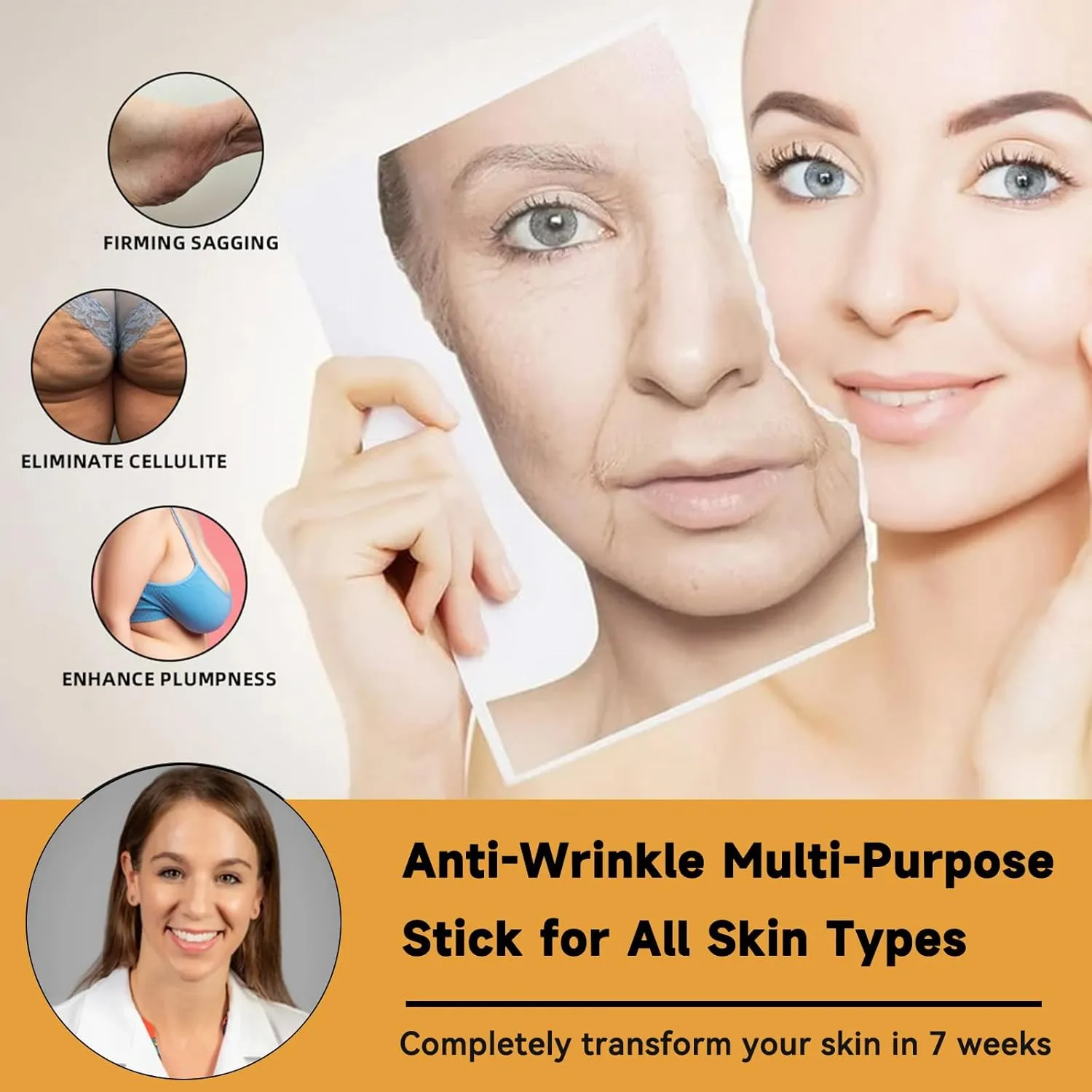 Botox Bee Venom Firming Serum Stick, Advanced Firming & Wrinkle-Reducing Cream, Skin Firming Cream, Moisturizing, Lifts, Plumps and Firms Skin, Natural Ingredients for All Skin Types (1 PC)