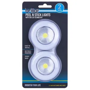 Brillar Wireless Peel N Stick Lights-Set Of 2