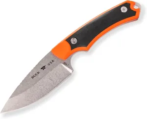 Buck Knives 664 Alpha Hunter Select Fixed Blade Hunting Knife with 420HC Steel, Orange