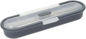 Built Travel Cutlery Set in Case, 18/8 Stainless Steel Spoon, Knife and Fork, 20 x 6 x 3cm, Silver