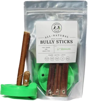 Bully Stick Holder | Made in USA | All-Natural Free-Range Dog Chews | SafetyChew Starter Pack