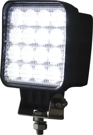 Buyers Products 1492128 4.5 Inch Wide Ultra Bright Square LED Flood Light, Black