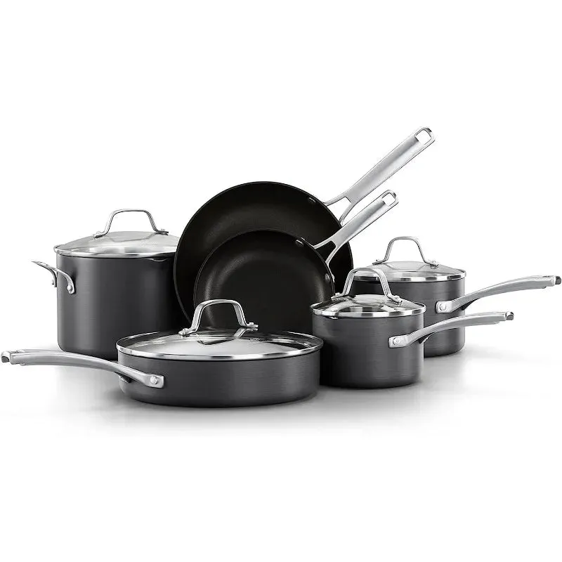 Calphalon Classic 10-Piece Hard-Anodized Nonstick Cookware Set