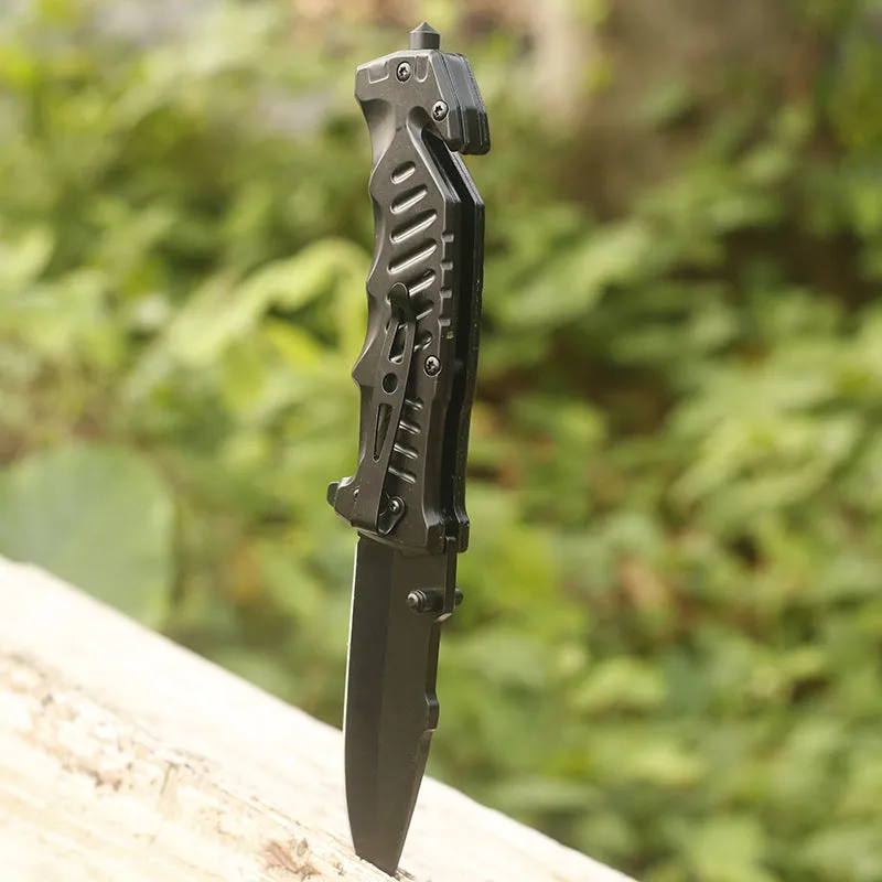 Camping Survival Defense Outdoor Aluminum Handle Folding Knife