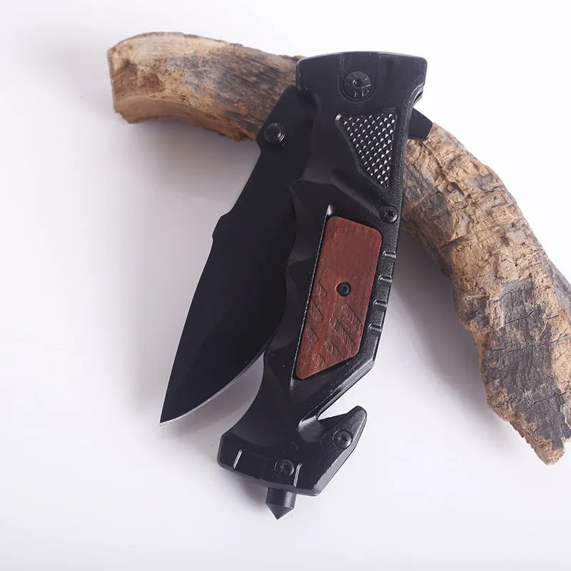 Camping Survival Defense Outdoor Aluminum Handle Folding Knife