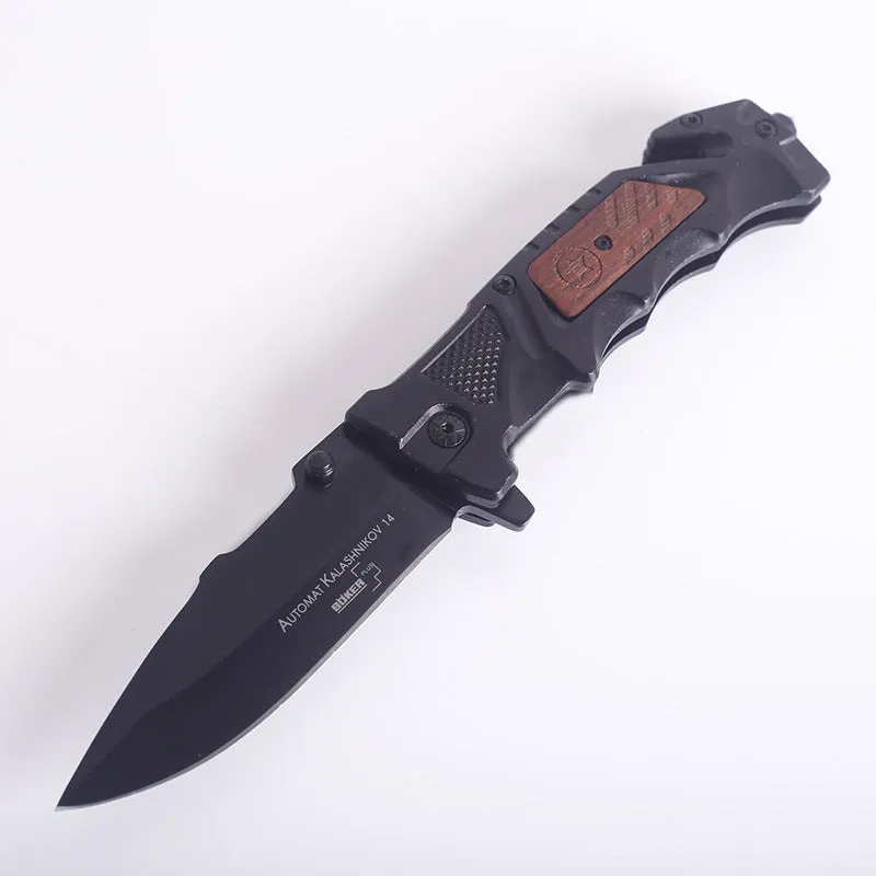 Camping Survival Defense Outdoor Aluminum Handle Folding Knife