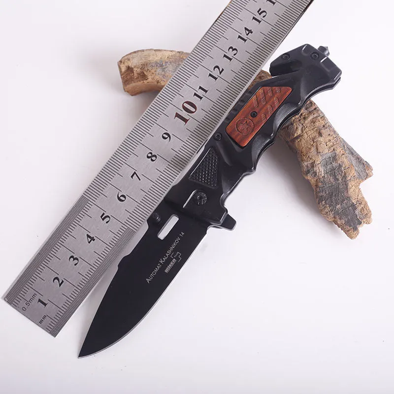 Camping Survival Defense Outdoor Aluminum Handle Folding Knife