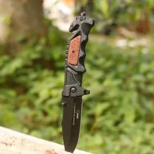 Camping Survival Defense Outdoor Aluminum Handle Folding Knife