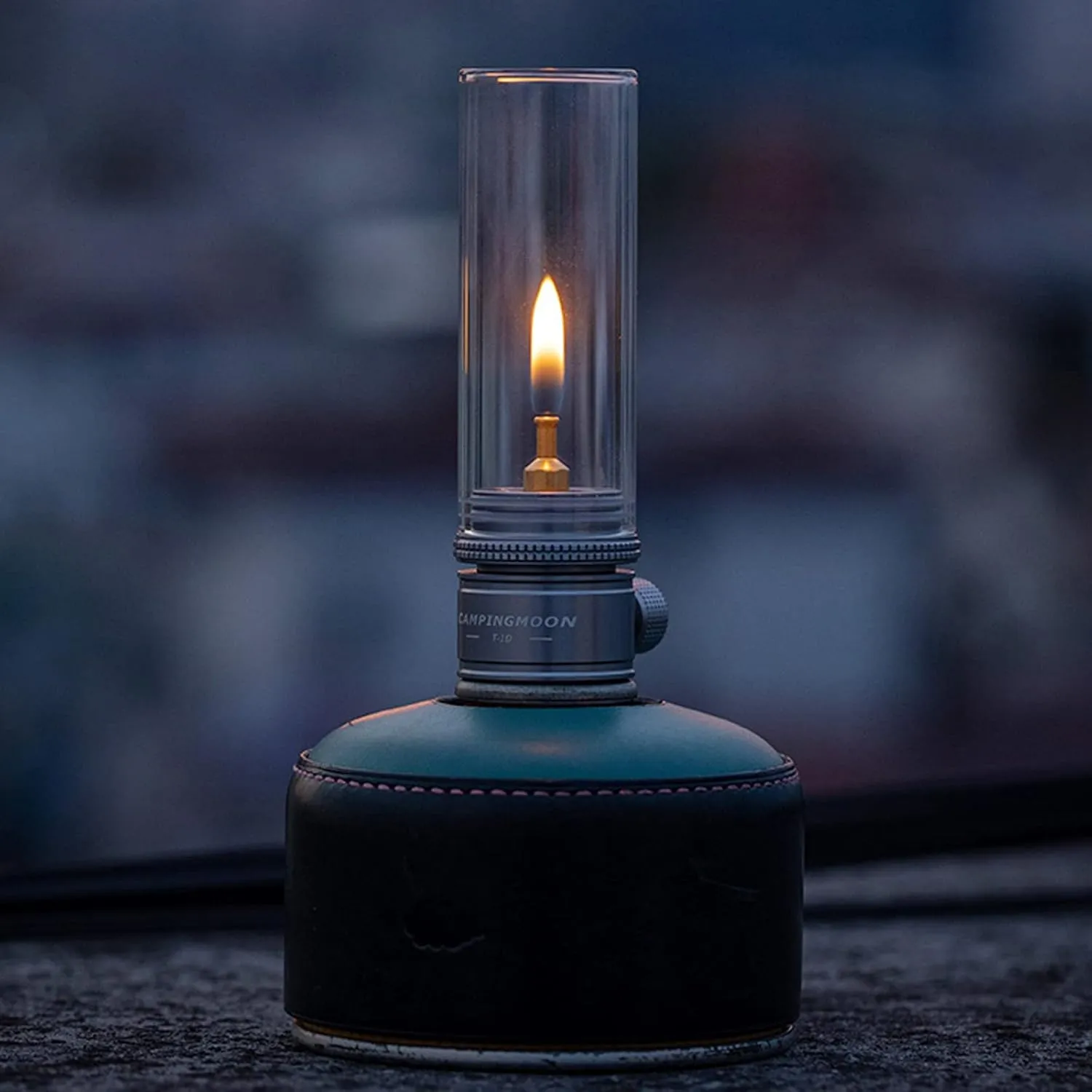 Campingmoon Camping Gas Lantern Gas Lamp Portable Outdoor Dreamlike Candle Camping Tent Lantern Glass Lantern