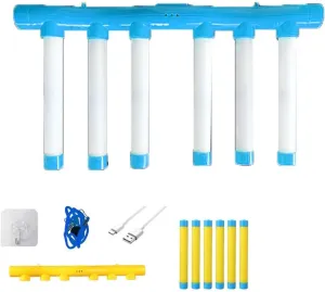 Catch The Stick Game, Upgrade Reflex Drop Sticks Challenge Game, Coordination Training Toy, Hand Eye Coordination Reaction Training Toy, Falling Catching for Kids Adults(Blue Glow,No Remote Control)