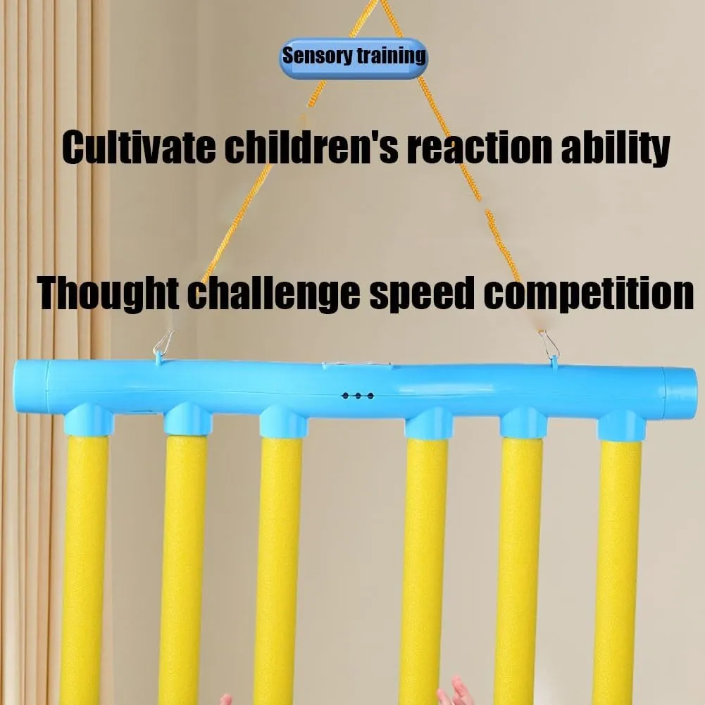 Catch The Stick Game, Upgrade Reflex Drop Sticks Challenge Game, Coordination Training Toy, Hand Eye Coordination Reaction Training Toy, Falling Catching for Kids Adults(Blue Glow,No Remote Control)