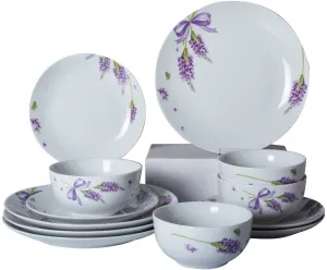 Ceramic Dinner Plate Sets, Plates, Bowls, 4 Set