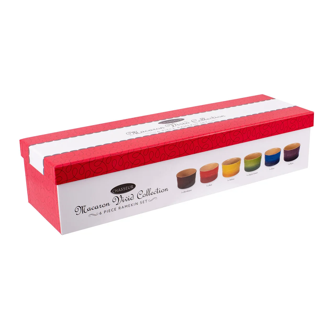 Chasseur Macaron Vivid 6-Piece Ramekin Set
