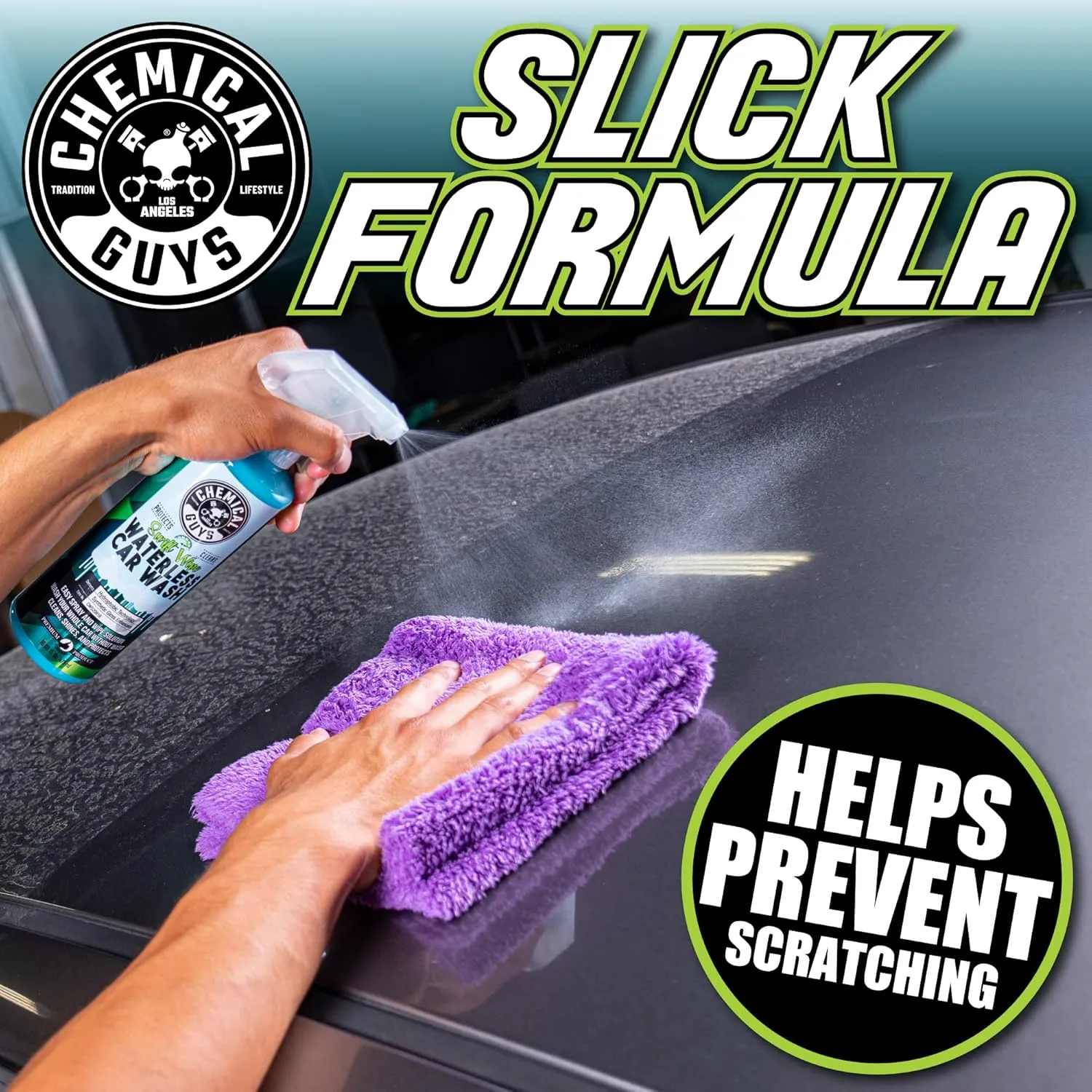 Chemical Guys Swift Wipe Waterless Car Wash, Safe for Cars, Trucks, Motorcycles, RVs & More, 60 fl oz