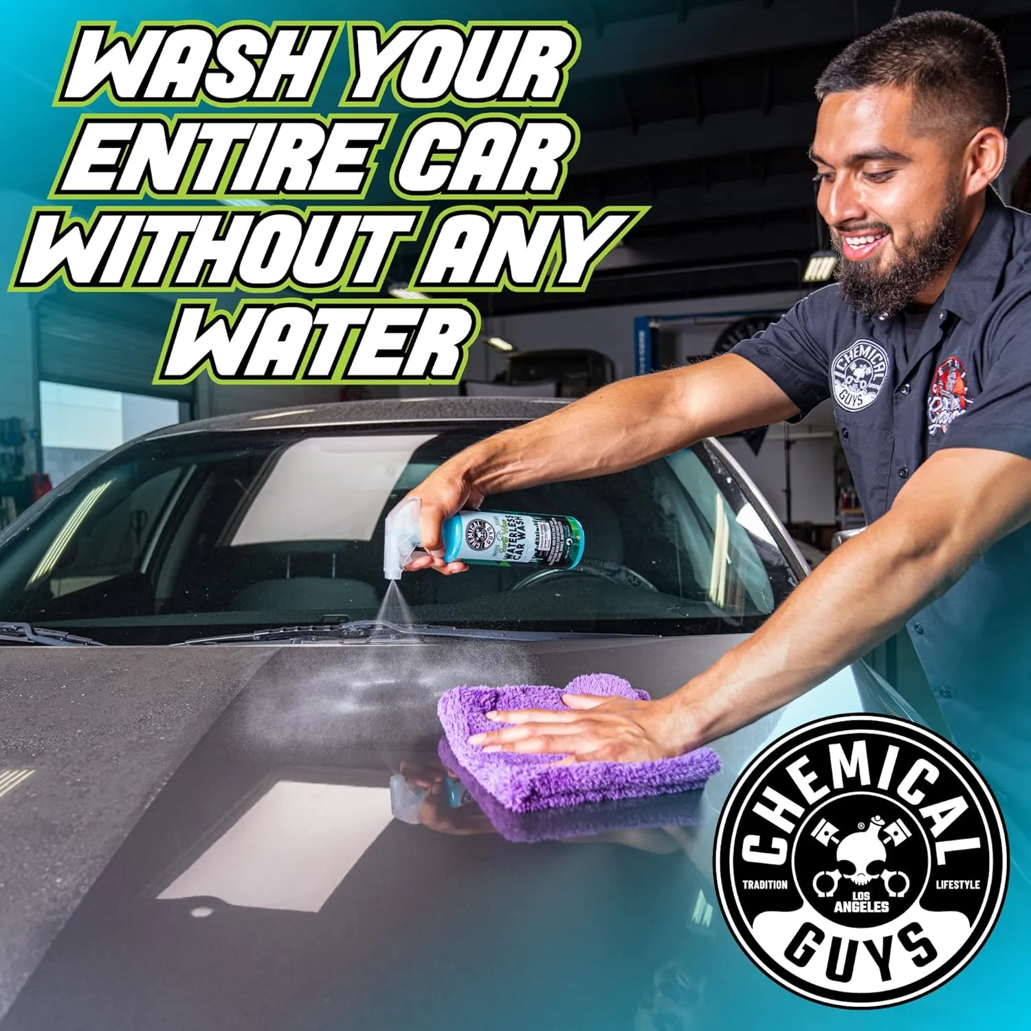 Chemical Guys Swift Wipe Waterless Car Wash, Safe for Cars, Trucks, Motorcycles, RVs & More, 60 fl oz