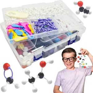 Chemistry Molecular Model Kit （297pcs） Inorganic/Organic Chemistry Atom Model Kit Teacher Must Haves A Learning and Teaching Gift Model for Students and Teachers