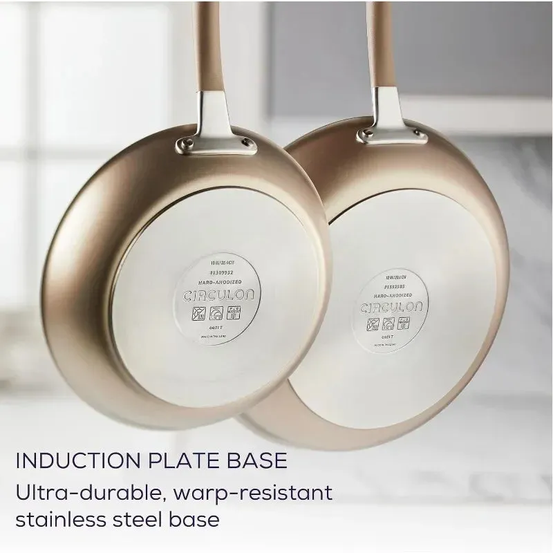 Circulon 12-Piece Hard-Anodized Nonstick Cookware Set