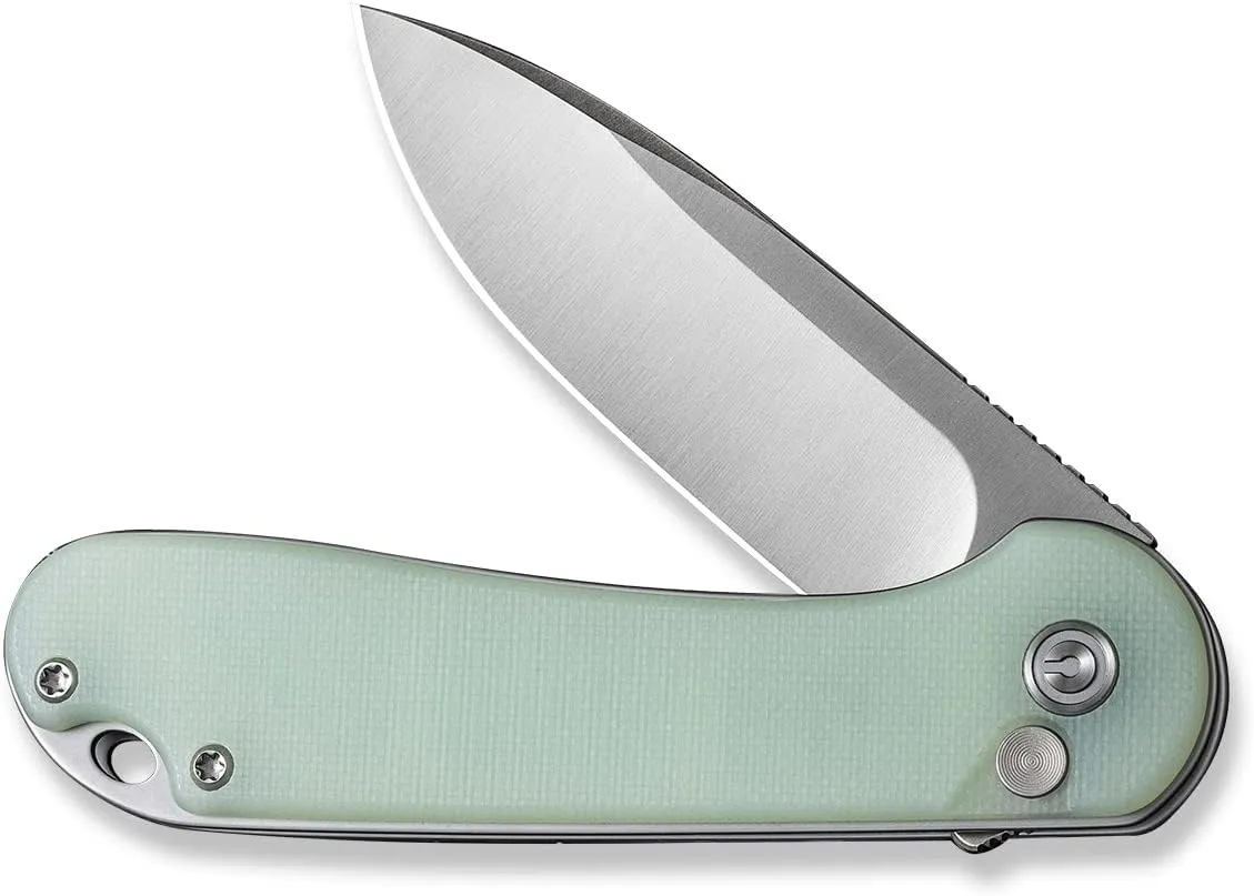 CIVIVI Elementum II Pocket Folding Knife, 2.96" Nitro-V Steel Blade G10 Handle Utility Knife with Deep Carry Pocket Clip for Camping Hiking Hunting C18062P-2