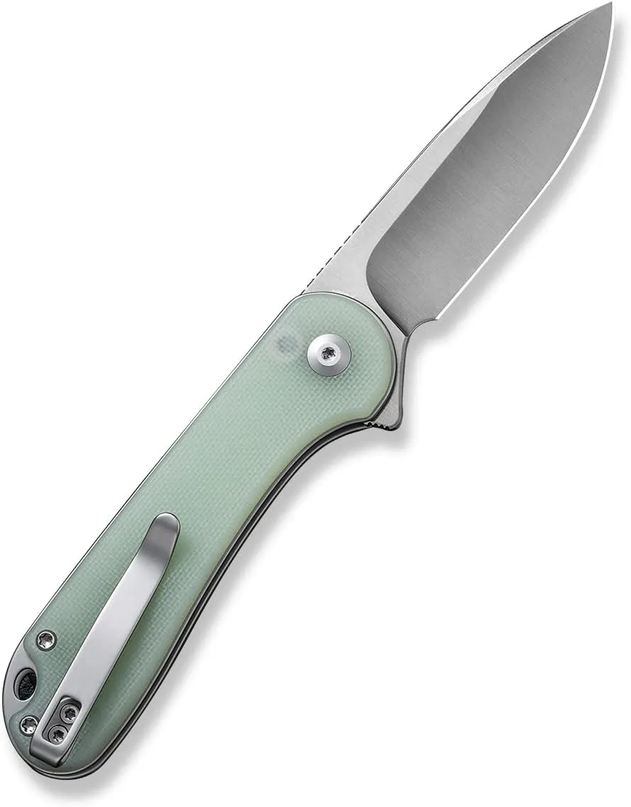 CIVIVI Elementum II Pocket Folding Knife, 2.96" Nitro-V Steel Blade G10 Handle Utility Knife with Deep Carry Pocket Clip for Camping Hiking Hunting C18062P-2