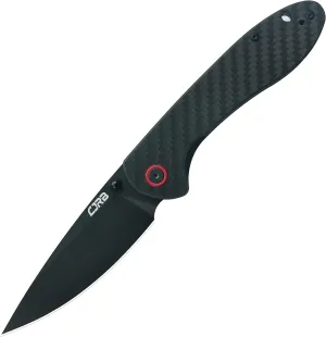 CJRB CUTLERY Folding Knife Feldspar(J1912) AR-RPM9 Powder Steel Black PVD Blade Carbon fiber Handle Pocket Knife EDC Knife, Carbon Fiber Handle
