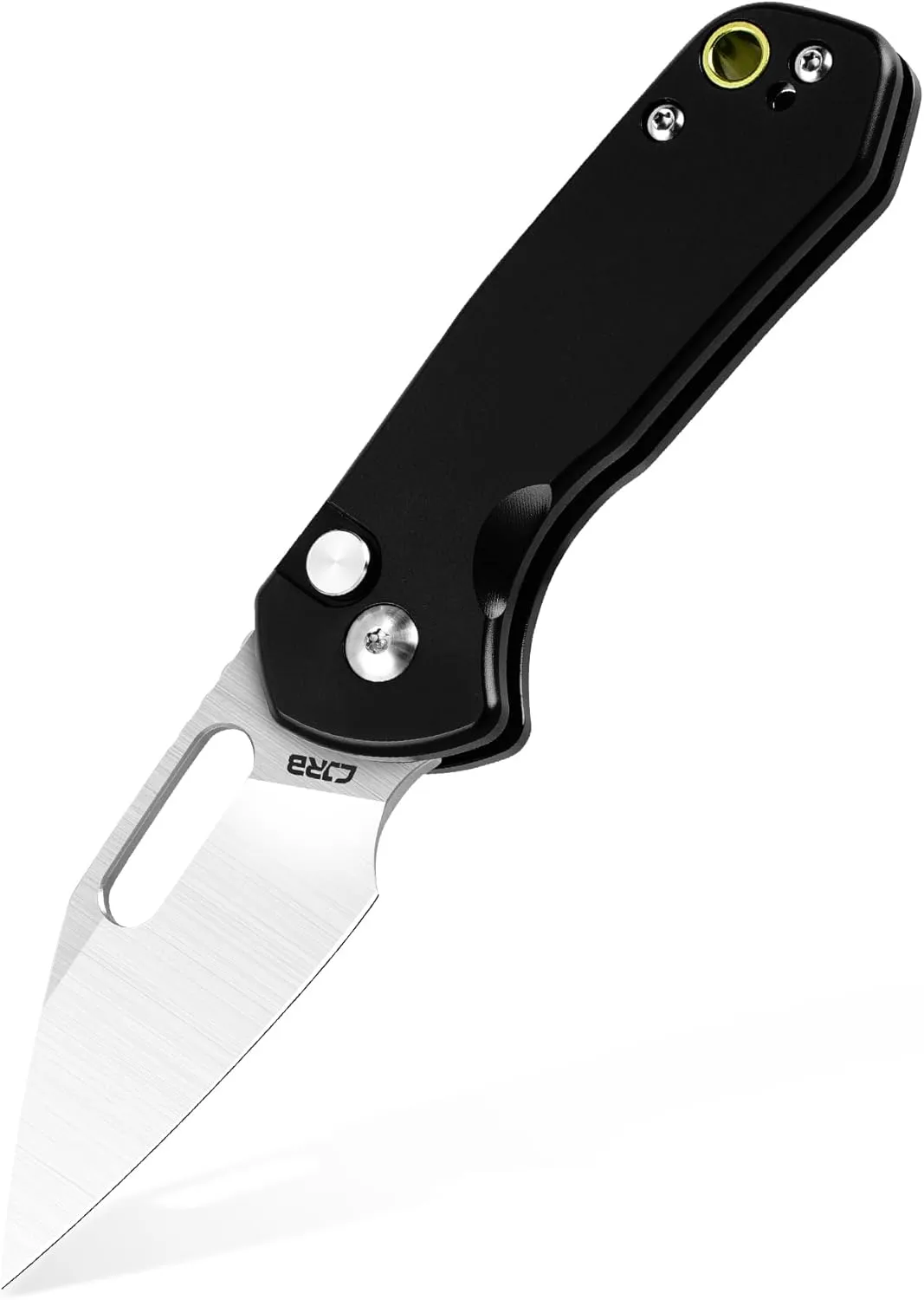 CJRB CUTLERY Mini Pyrite(J1933) Folding Pocket Knife,2.17" AR-RPM9 Steel Blade and Black Handle Small EDC Knife with Pocket Clip for Work Outdoor Hiking Camping