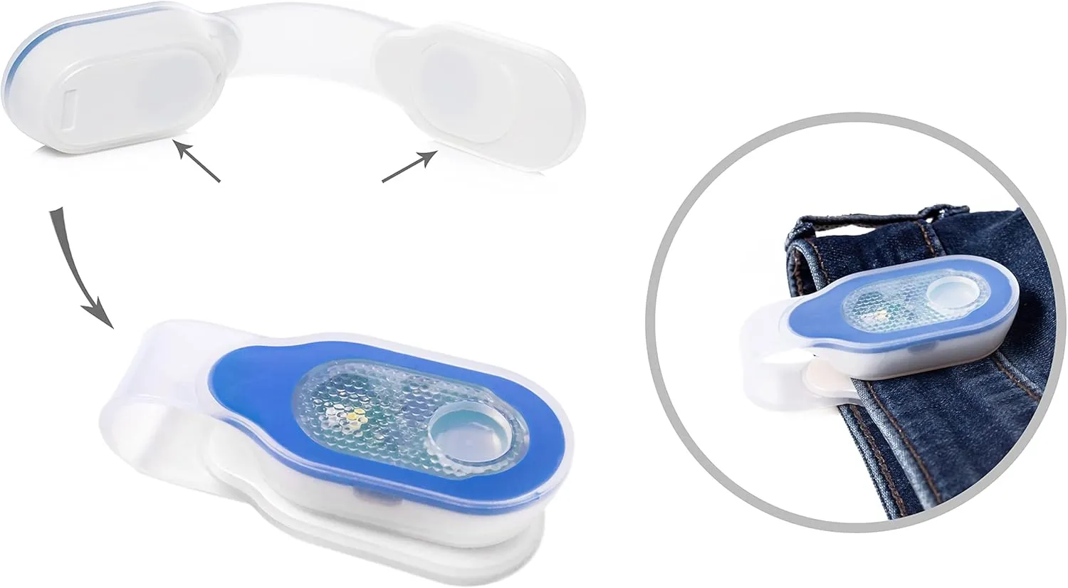 Clip-on, Magnetic LED Safety Light , Rechargeable, 4 Light Modes. Perfect for Nurse Light, Badge Light, Hiking, Dog Walking, Running, Jogging, Doctors, Nurses, EMT's, Police Officers, Mechanics