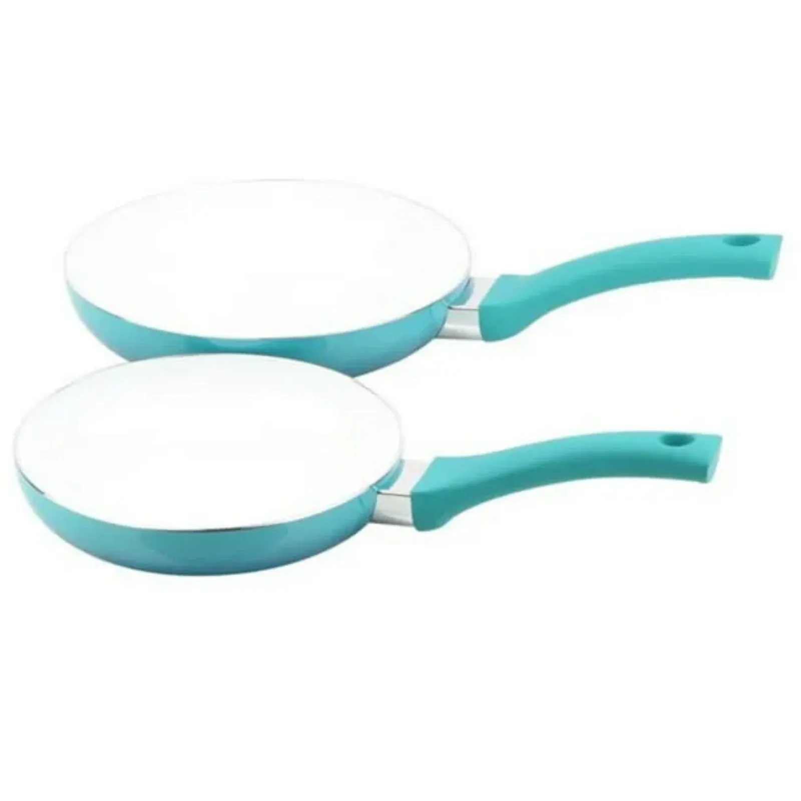 Complete catalog Set, First-time buyer discount Ceramic Cookware 12 Hand Piece LunaLulink Teal Nonstick Wash Ombre, Only