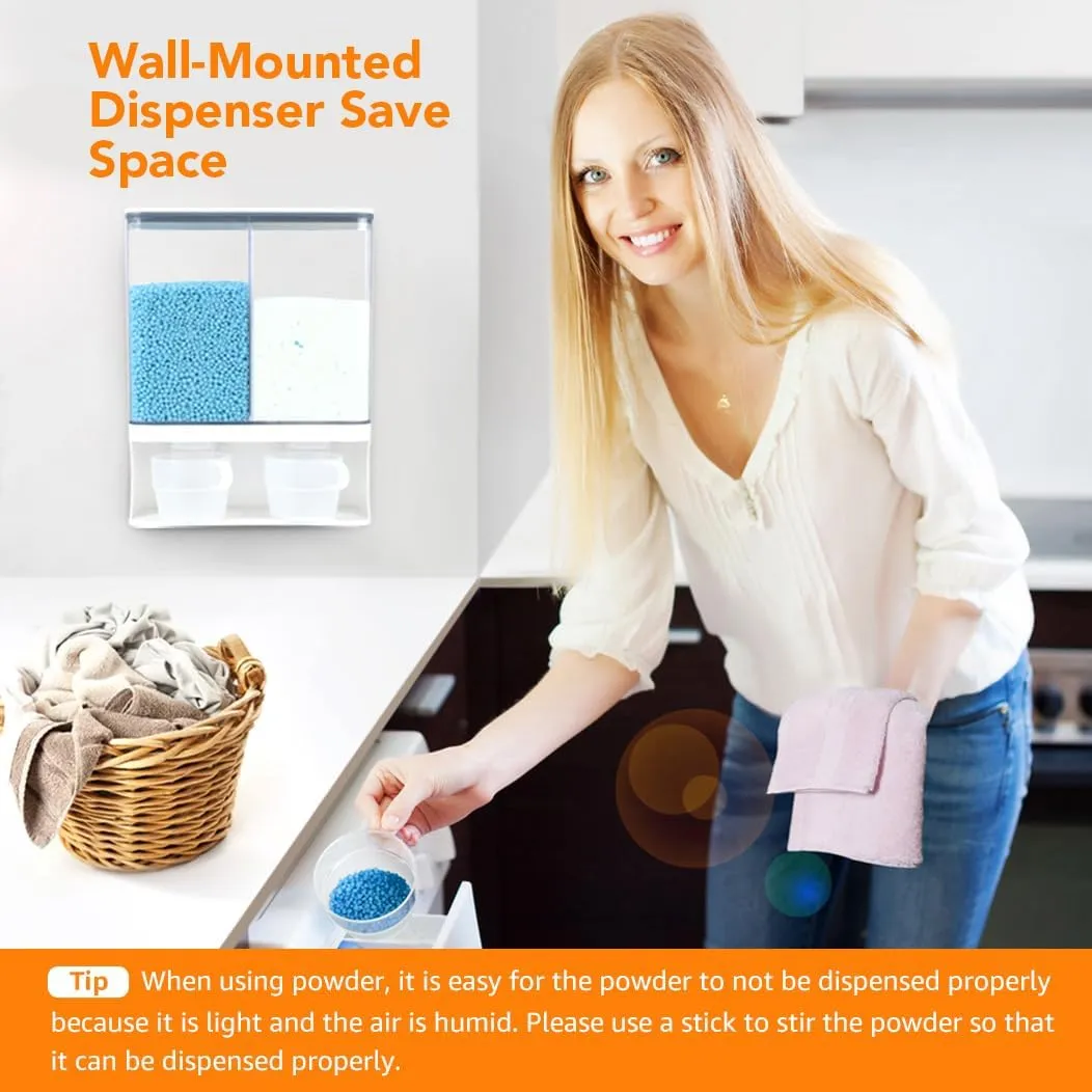 Conworld Laundry Detergent Dispenser, Scent Booster Beads Dispenser for Laundry Room Organization, Suitable for Beads, Stain Remover Powder