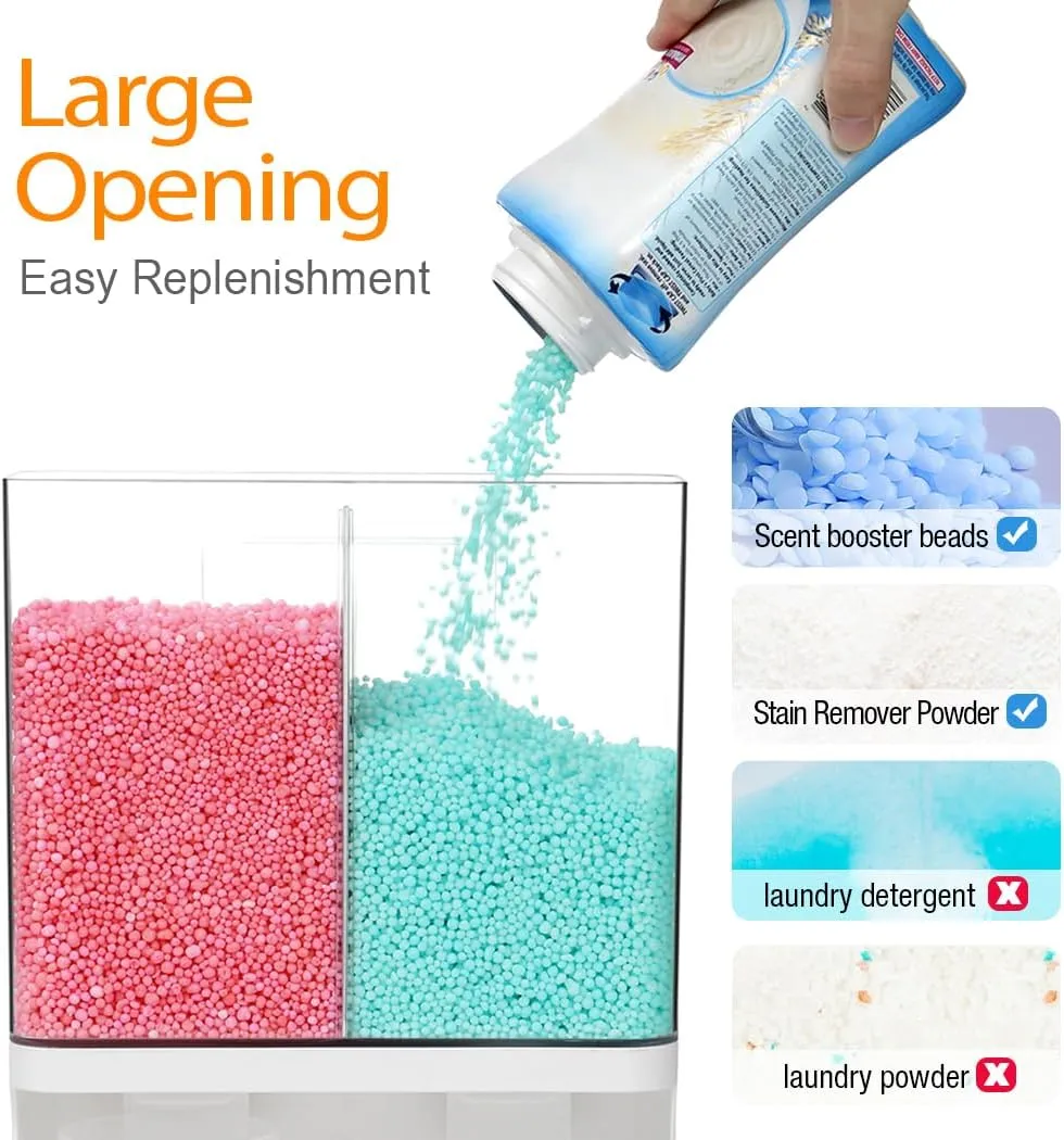 Conworld Laundry Detergent Dispenser, Scent Booster Beads Dispenser for Laundry Room Organization, Suitable for Beads, Stain Remover Powder
