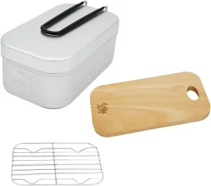 Cooking Lunch Box Cookware For Picnics Multiple Use Outdoor Camping Aluminum Alloy Lunch Food Pots With Folding Handle