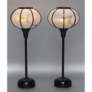 Cordless Lantern "Kyoto Kasumi" Snow Lantern (LED) 26cm Battery Operated Hina Doll Tool