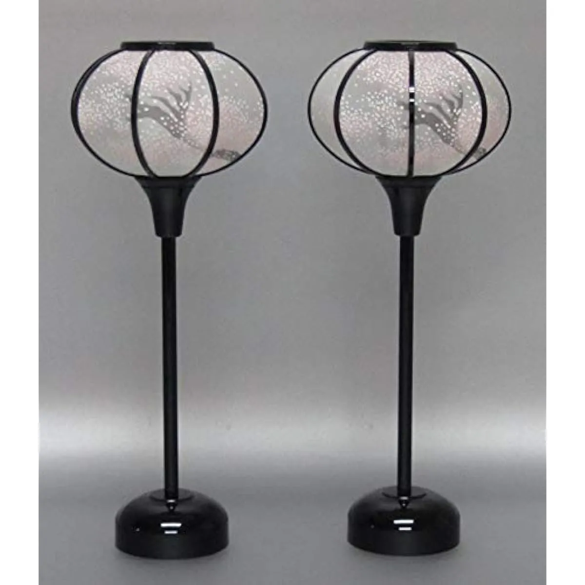 Cordless Lantern "Kyoto Kasumi" Snow Lantern (LED) 26cm Battery Operated Hina Doll Tool